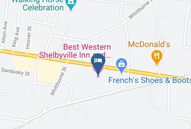 Bedford - Best Western Shelbyville Inn And Suites Celebration Inn Maps