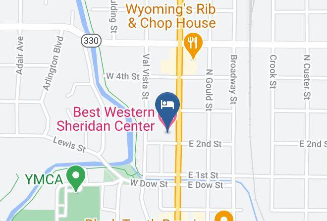 Sheridan - Best Western Sheridan Center Maps