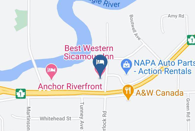 Columbia Shuswap - Best Western Sicamous Inn Maps