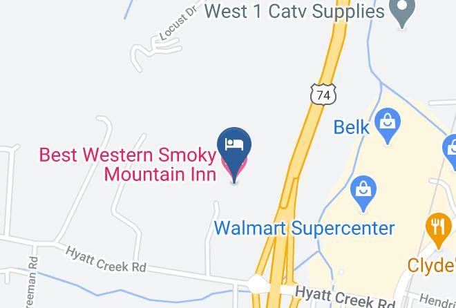 Haywood - Best Western Smoky Mountain Inn Maps