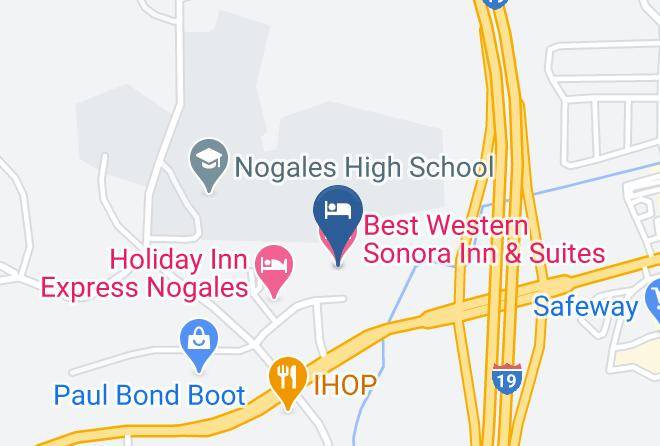 Santa Cruz - Best Western Sonora Inn & Suites Maps