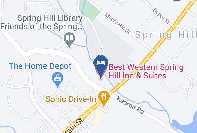 Maury - Best Western Spring Hill Inn & Suites Maps