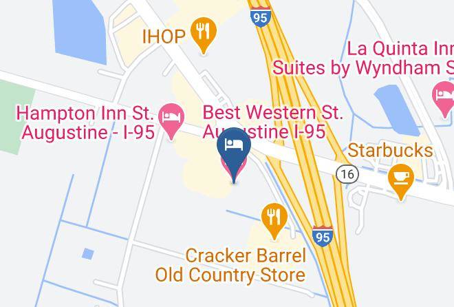 St Johns - Best Western St Augustine I 95 Maps