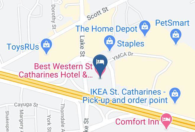 Niagara - Best Western St Catharines Hotel & Conference Centre Maps