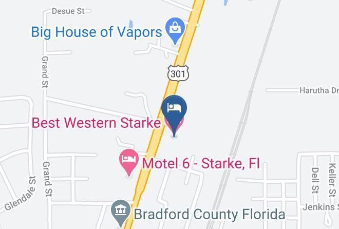 Bradford - Best Western Starke Maps