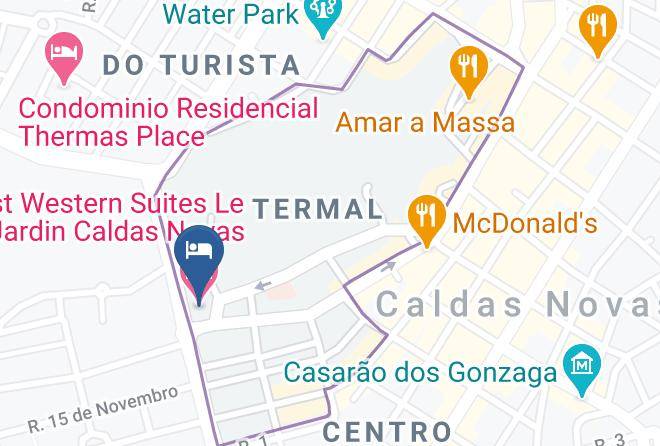 Best Western Suites Le Jardin Caldas Novas Map