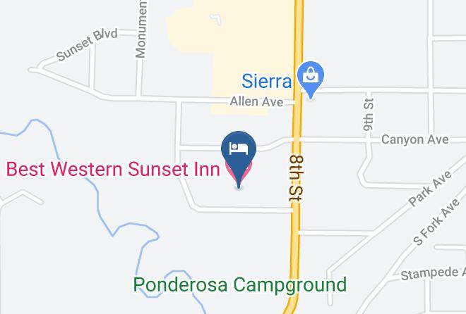 Best Western Sunset Inn Map