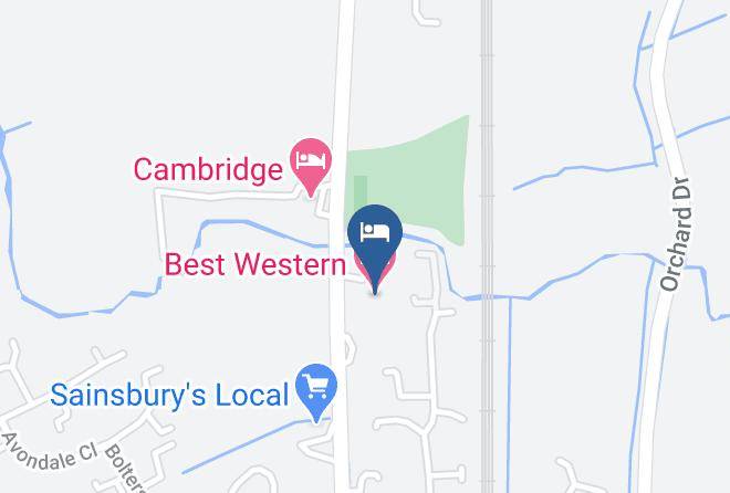 Surrey - Best Western Gatwick Skylane Hotel Maps