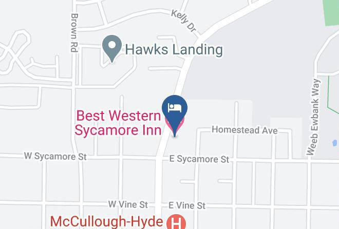 Best Western Sycamore Inn Map