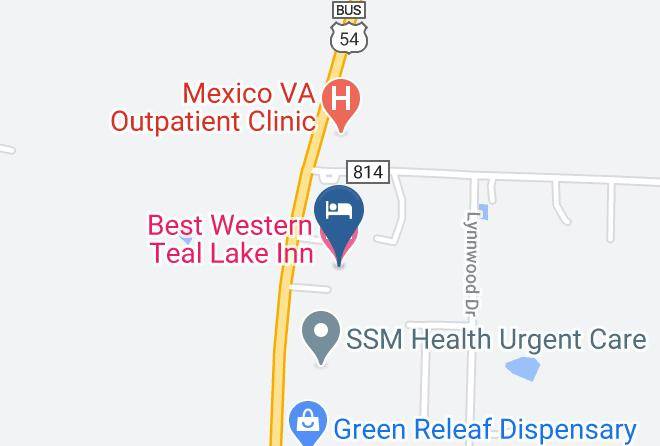 Best Western Teal Lake Inn Map