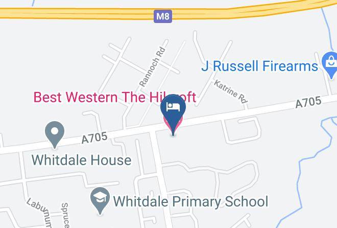 Best Western The Hilcroft Hotel Map
