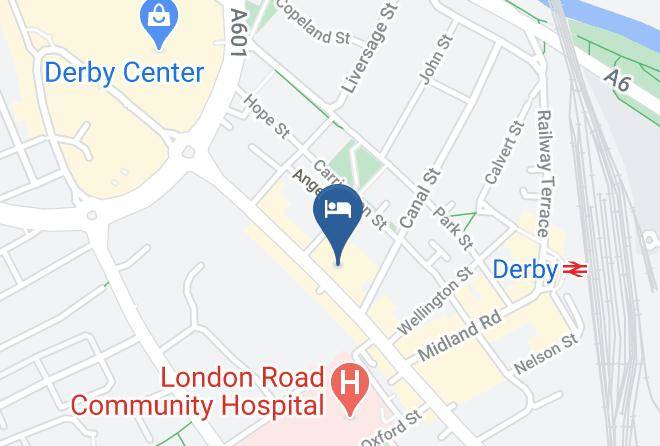 Derby City - Best Western The Stuart Hotel Maps