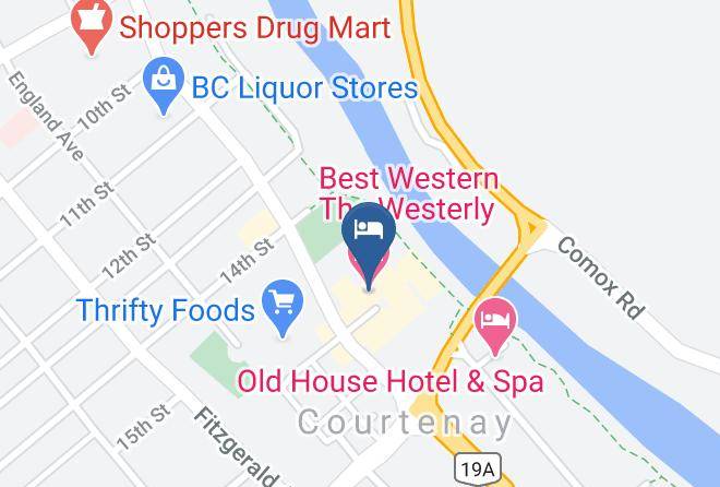 Comox Valley - Best Western The Westerly Hotel Maps