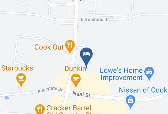Best Western Thunderbird Motel Map