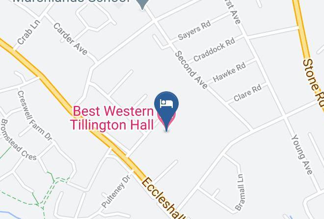 Staffs - Best Western Tillington Hall Hotel Maps