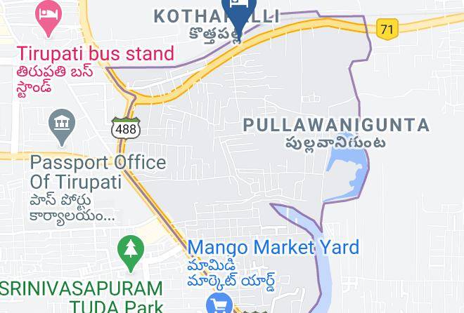 Best Western Tirupati Map