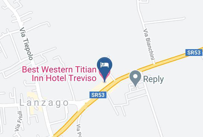 Treviso - Best Western Titian Inn Hotel Treviso Maps