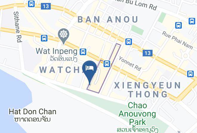 Vientiane - Best Western Vientiane Hotel Maps