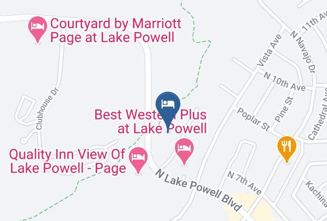 Coconino - Best Western View Of Lake Powell Hotel Maps