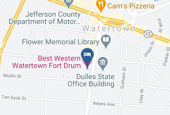 Jefferson - Best Western Watertown Fort Drum Maps