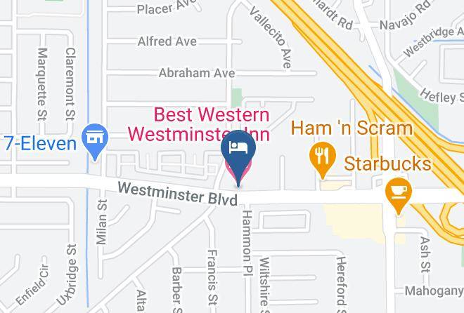 Orange - Best Western Westminster Inn Maps
