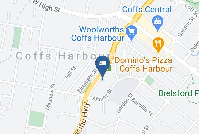 Coffs Harbour - Zebra Motel Coffs Harbour Maps