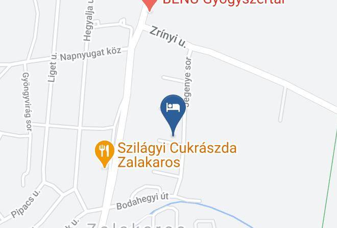 Zalakaros - Best Zalakaros Vendeghaz Maps