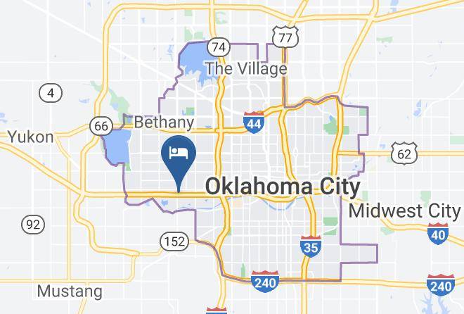 Bestway Inn Oklahoma City Airport Map