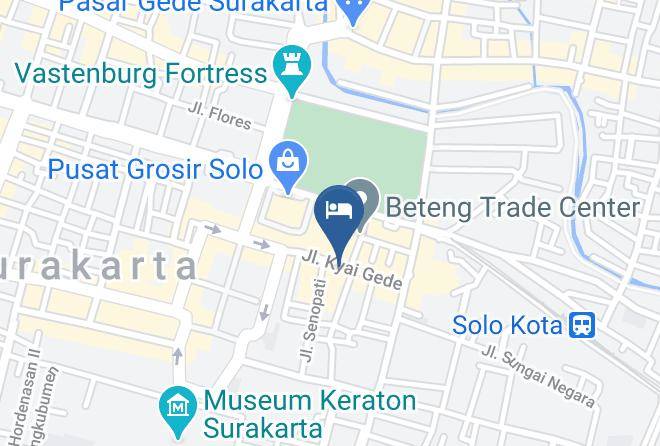 Surakarta - Beteng Jaya Hotel Maps