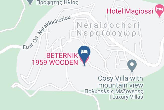 Beternik 1959 Wooden Hotel Map