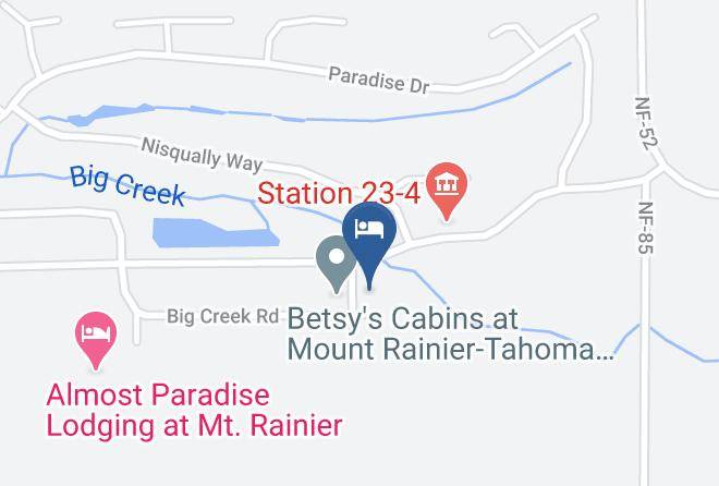 Lewis - Betsy's Cabins At Mount Rainier Trillium Cabin Maps