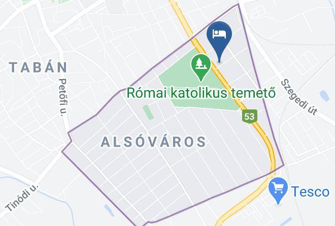 Kiskunhalas - Betti Motel Maps