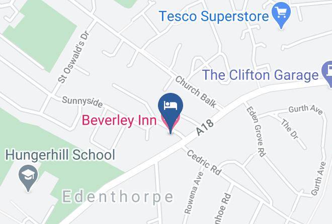 Doncaster - The Beverley Inn Maps