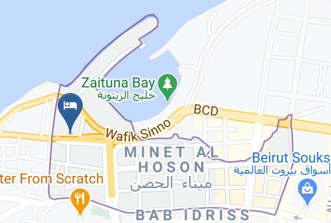 Beyrouth - Beverly Hotel Beirut Maps