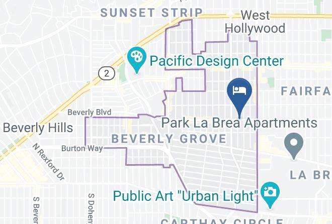 Los Angeles - Beverly Laurel Motor Hotel Maps