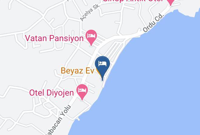 Sinop Gelincik - Sinop Beyaz Ev Otel Maps