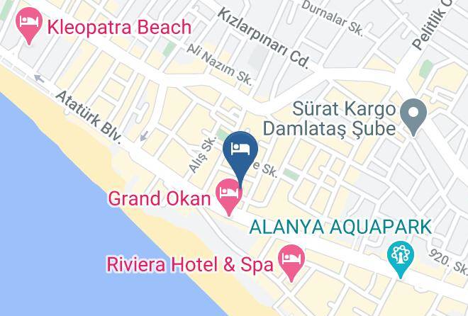Alanya - Beyaz Pansiyon Maps