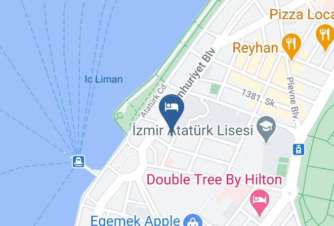 Beyond Hotel Map - Izmir - Konak
