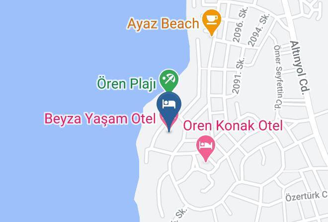 Burhaniye - Beyza Yasam Otel Maps