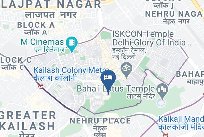 New Delhi - Bhambri House Nomads Girls Hostel Maps