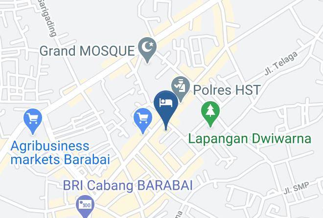 Central Hulu Sungai Regency - Bhima Hotel Barabai Maps