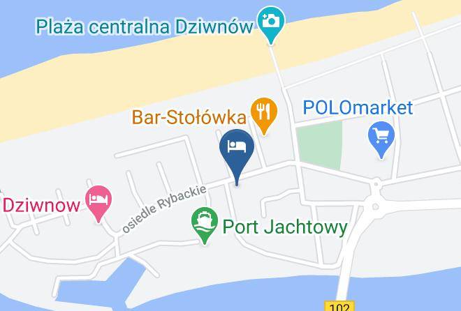 Kamienski - Bialy Domek Dziwnow Noclegi Maps