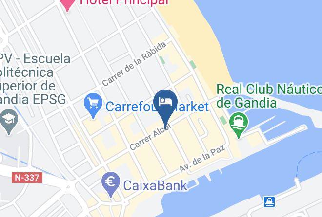 Valencia - Hotel Biarritz Maps