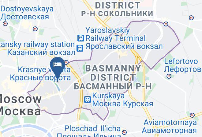 Moscow - Biblioteka Mini Hotel Maps