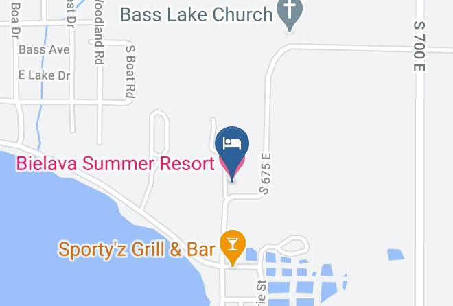 Bielava Summer Resort Map