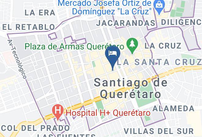Santiago De Queretaro - Bienvenidos Al Hotel Acueducto Maps