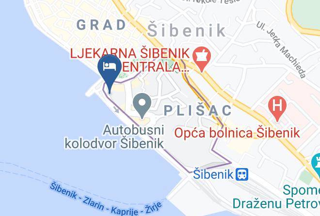 Sibenik - Bellevue Hotel Superior City Hotel Maps