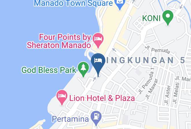 Kota Manado - Big Fish Hotel Maps
