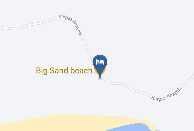 Dipkarpaz - Big Sand Beach Maps