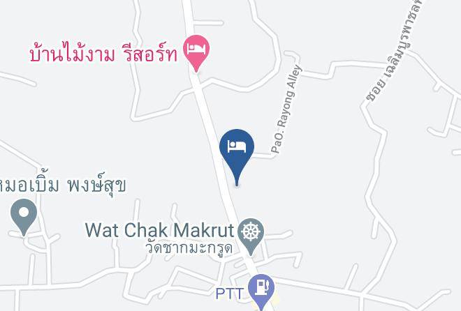 Amphoe Klaeng - Big Trees Resort Maps
